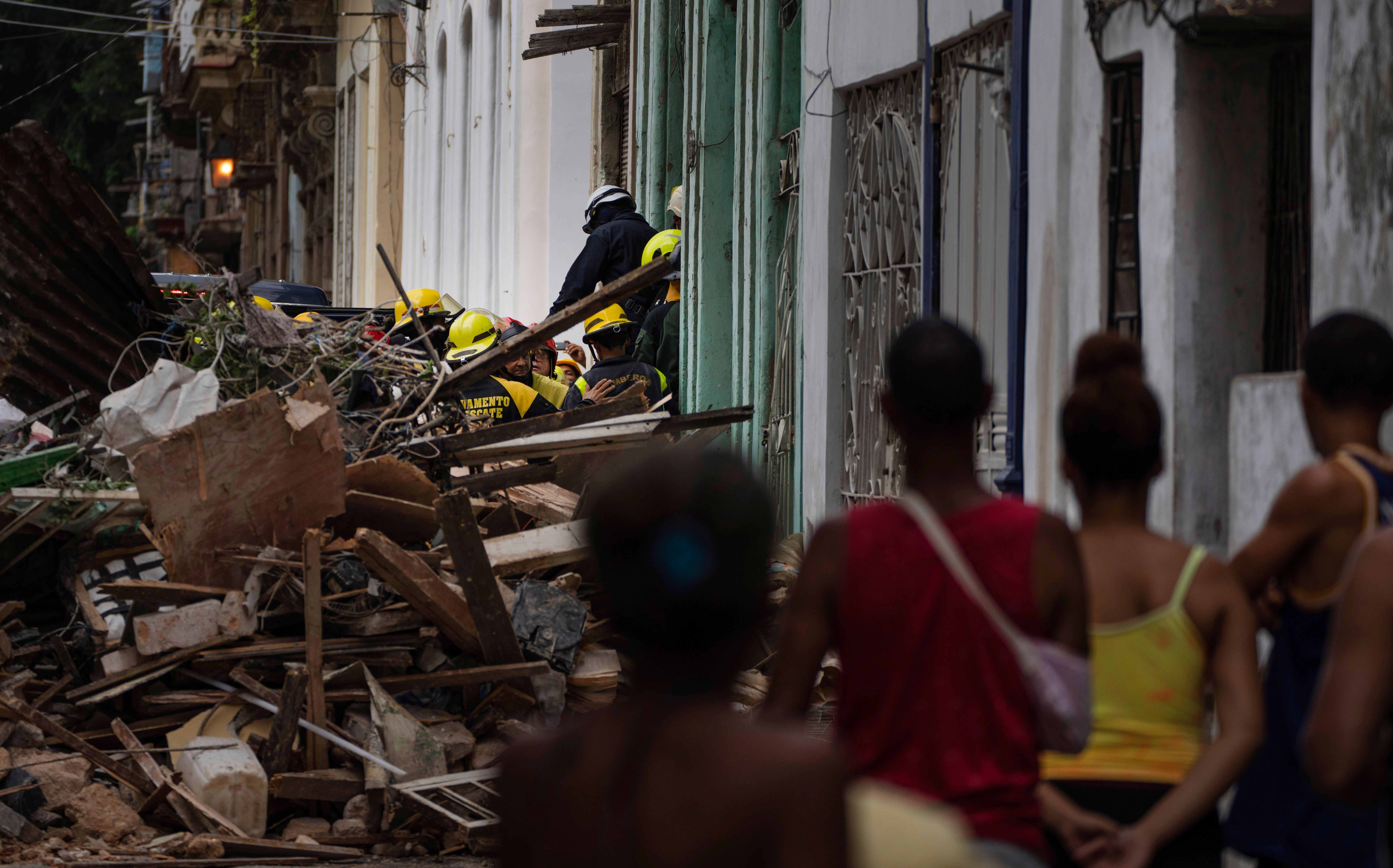 derrumbe en La Habana